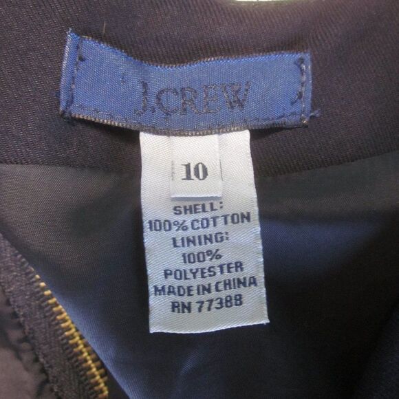 J Crew Work Dress Navy Blue Lined Size 10 - Picture 3 of 10